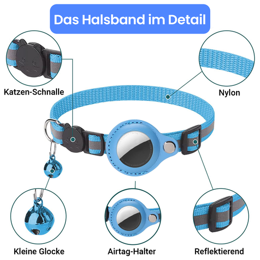 AirTag Katzenhalsband Detailansicht